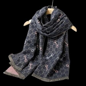 Chic Fashion Luxury Grey And Mauve Pink Scarf